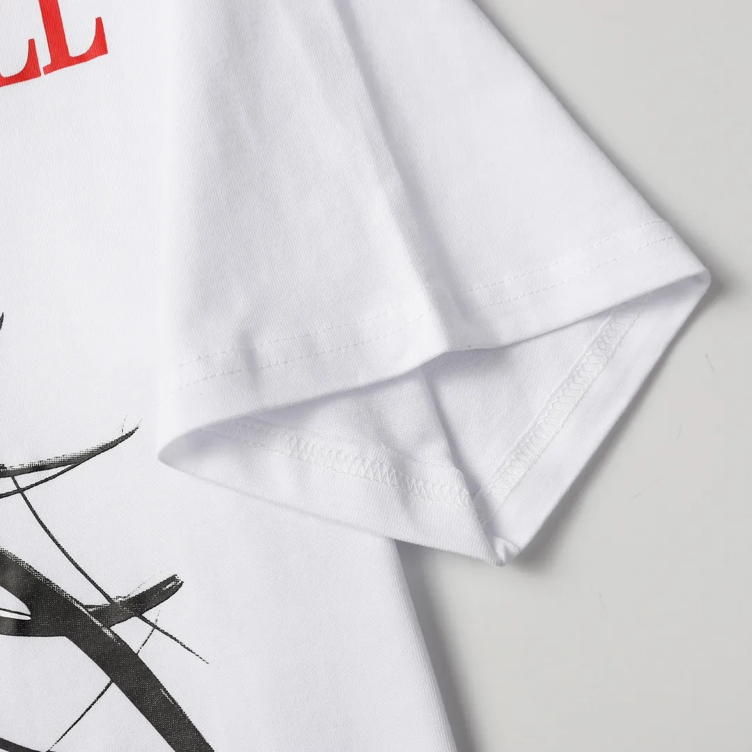 Saint Michael series trendy T craft drawing round neck short sleeves Style number: D3182P110 Color: White Size: S M L XL